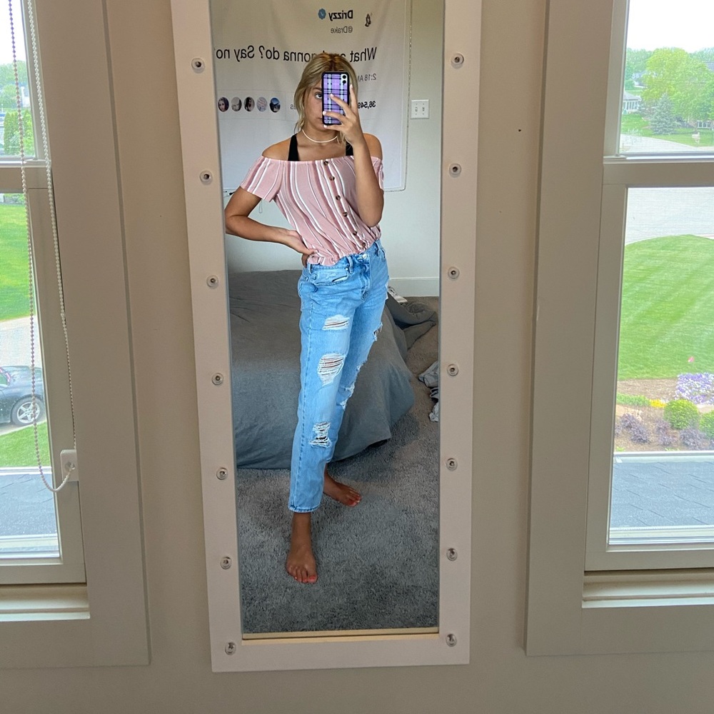 Candy Striped Crop Top